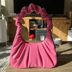 JW Pei Gabbi Ruched Hobo Bag (Pink)